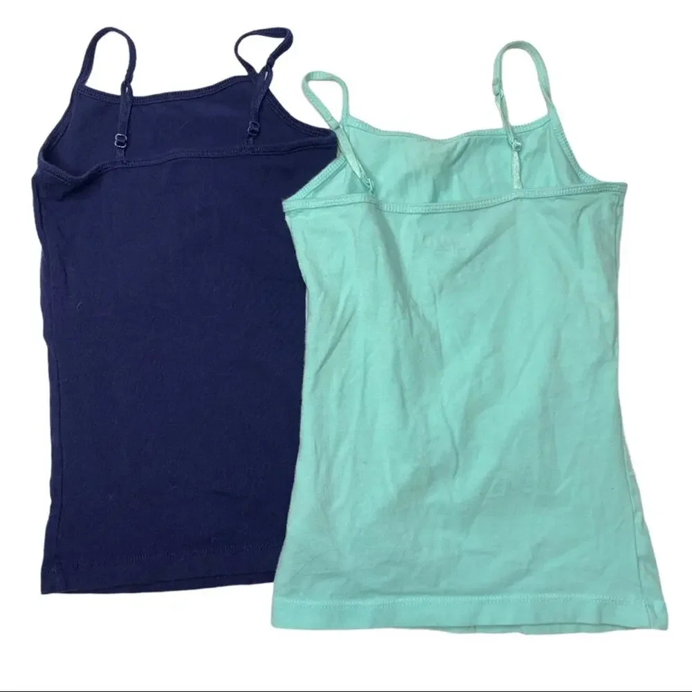 Set of 2 Cherokee XS 4-5 spaghetti strap blue cami